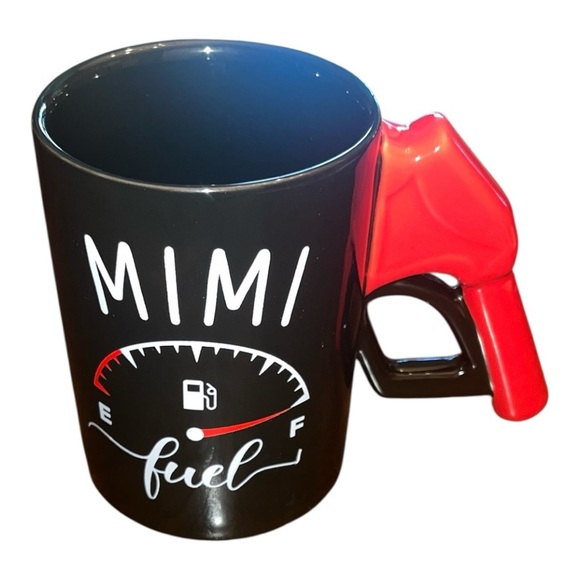 Mimi Fuel ⛽️ Black and Red Fuel Gauge Mug - Picture 1 of 6